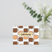 コーヒーカップカフェショップ 名刺 (スタンド正面)