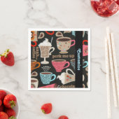コーヒーカップカフェナプキンス スタンダードカクテルナプキン (インサイチュ)