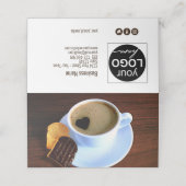 コーヒーカップクッキーハート型フォームギフトカード プレイスカード (外部開封)