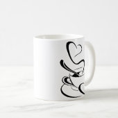 コーヒーカップクリップアートイラストレーション コーヒーマグカップ (正面右)