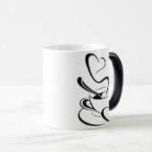 コーヒーカップクリップアートイラストレーション モーフィングマグカップ (正面右)