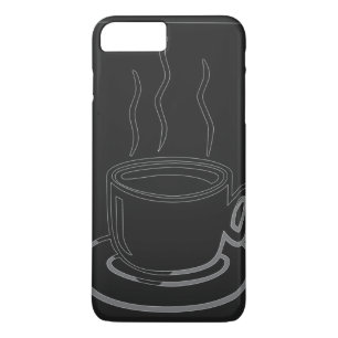 コーヒーカップグラフィックアート iPhone 8 PLUS/7 PLUSケース