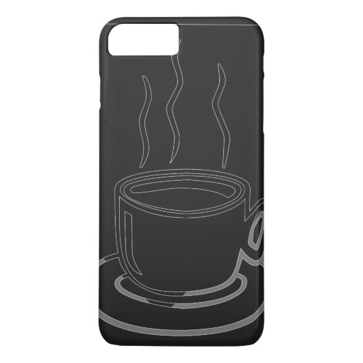 コーヒーカップグラフィックアート Case-Mate iPhoneケース (裏面)
