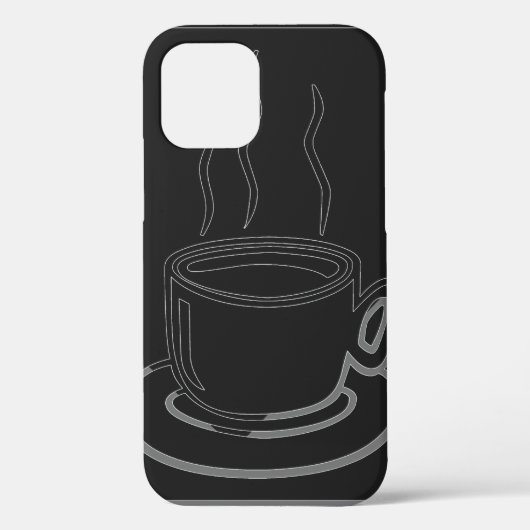 コーヒーカップグラフィックアート Case-Mate iPhoneケース (裏面)