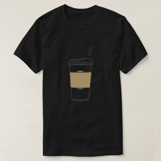 コーヒーカップグラフィックTシャツ Tシャツ (デザイン正面)