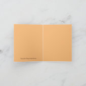 コーヒーカップグリーティングカードオリジナル水色 カード (内部)