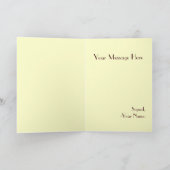 コーヒーカップグリーティングカード カード (内部)