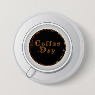 コーヒーカップコーヒーの日 缶バッジ