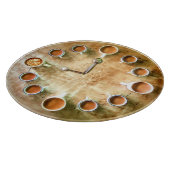 コーヒーカップコーヒーの時間時計がさびしい カッティングボード (角)