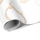 コーヒーカップコーヒーの汚れ ラッピングペーパー (ロールコーナー)