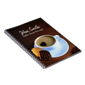 コーヒーカップコーヒーショップハート型フォームクッキー ノートブック (右側)