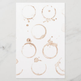 コーヒーカップコーヒー染み 便箋