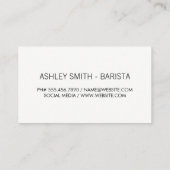 コーヒーカップコーヒー豆 名刺 (裏面)