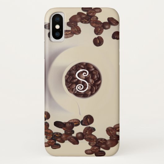 コーヒーカップコーヒー豆 Case-Mate iPhoneケース (裏面)