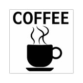 コーヒーカップゴム印 ラバースタンプ (インプリント)