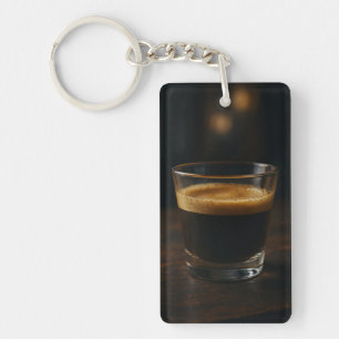 コーヒーカップスケッチ – ビニールシール キーホルダー
