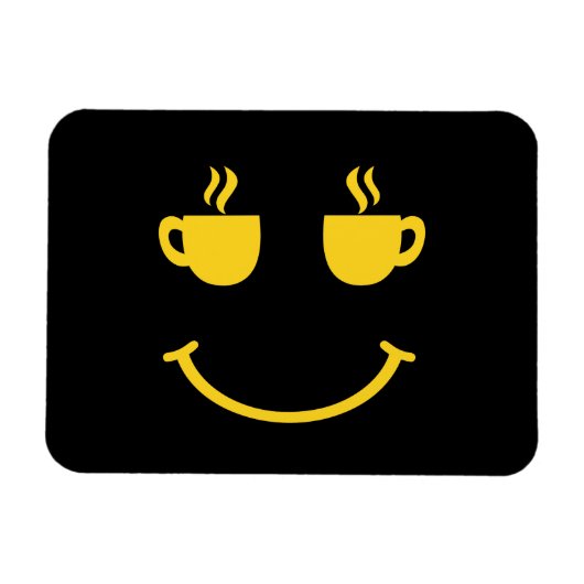 コーヒーカップスマイル マグネット (横)