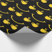 コーヒーカップスマイル ラッピングペーパー (角)