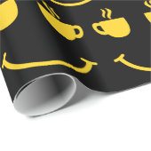 コーヒーカップスマイル ラッピングペーパー (ロールコーナー)