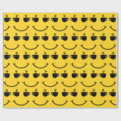 コーヒーカップスマイル ラッピングペーパー (フラット)