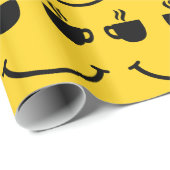 コーヒーカップスマイル ラッピングペーパー (ロールコーナー)