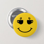 コーヒーカップスマイル 缶バッジ (正面&裏面)