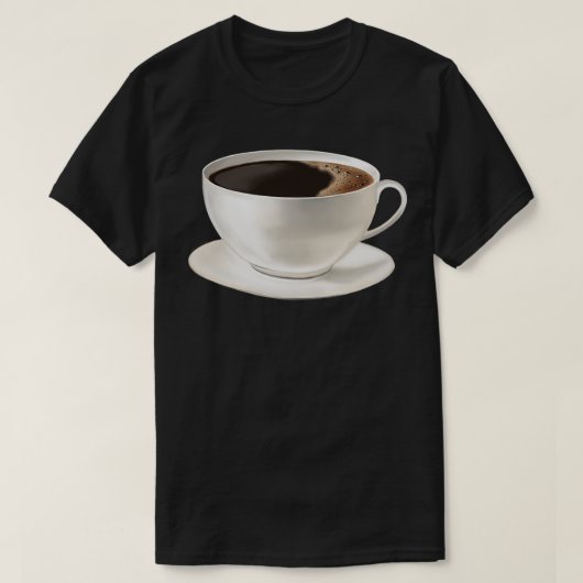 コーヒーカップタッセ2 Tシャツ (デザイン正面)
