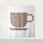 コーヒーカップタペストリー タペストリー (正面)