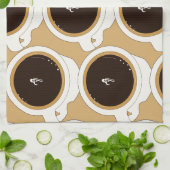 コーヒーカップダイバー キッチンタオル (折り畳み)