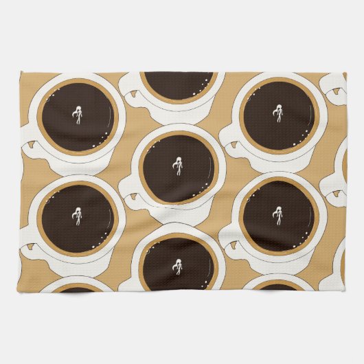 コーヒーカップダイバー キッチンタオル (横)