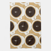 コーヒーカップダイバー キッチンタオル (縦)