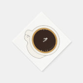 コーヒーカップダイバー スタンダードカクテルナプキン (角)
