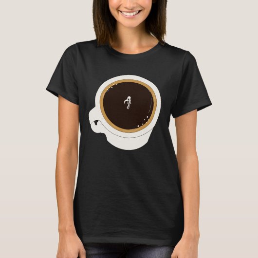 コーヒーカップダイバー Tシャツ (正面)
