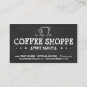 コーヒーカップチョークロイヤリティプログラム(3ドット) ロイヤリティカード (正面)