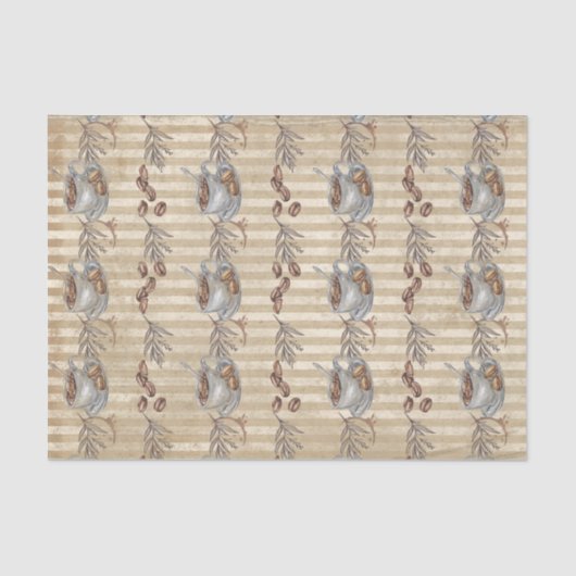 コーヒーカップティッシュペーパー 薄葉紙 (正面)