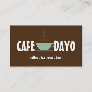 コーヒーカップティーショップワインビールカフェ 名刺
