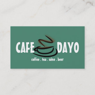 コーヒーカップティーショップワインビールカフェ 名刺