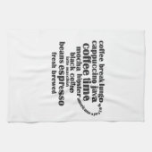 コーヒーカップデザイン キッチンタオル (横)