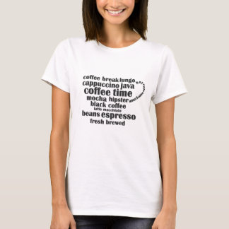 コーヒーカップデザイン Tシャツ