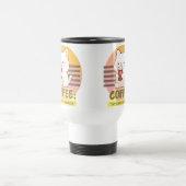 コーヒーカップハート付き引用文 トラベルマグ (中央)