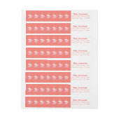 コーヒーカップパターン覆いのラベル ラップアラウンドラベル (シート)