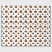 コーヒーカップパターン ラッピングペーパー (フラット)