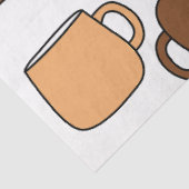 コーヒーカップパターン 薄葉紙 (詳細)