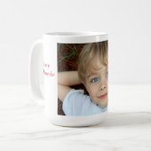 コーヒーカップパーソナライズされた写真 コーヒーマグカップ (正面左)