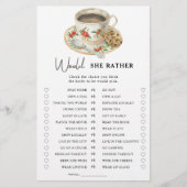 コーヒーカップブライダルシャワー彼女はむしろゲームをする (正面)