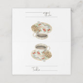 コーヒーカップブライダルシャワー-結婚座席表 プレイスカード (外部開封)