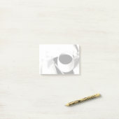 コーヒーカップブラックアンドホワイトブレックファーストインベッド ポストイット (デスク上)