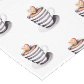 コーヒーカップモダンテーブルのランナー ミディアムテーブルランナー (コーナー)