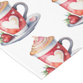 コーヒーカップモダンテーブルのランナー ミディアムテーブルランナー (コーナー)