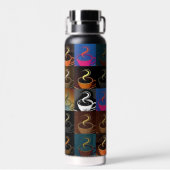 コーヒーカップモンタージュ ウォーターボトル (背面)